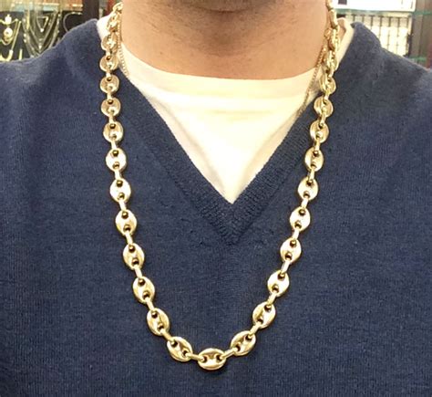 puffed gucci chain|gucci 14k gold chain.